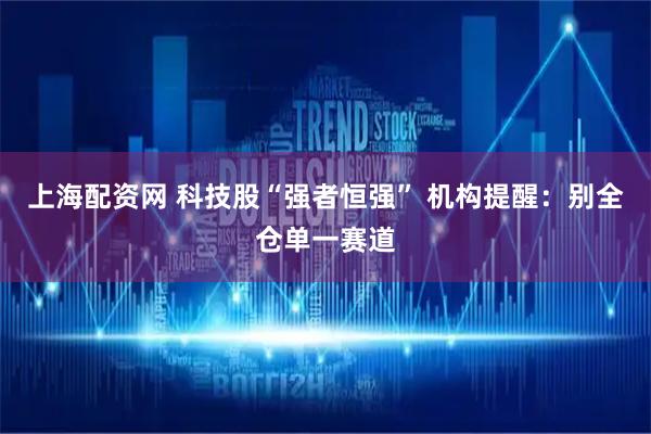 上海配资网 科技股“强者恒强” 机构提醒：别全仓单一赛道